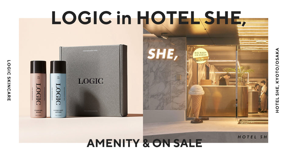 『HOTEL SHE, KYOYO/OSAKA』の客室アメニティにLOGICを採用